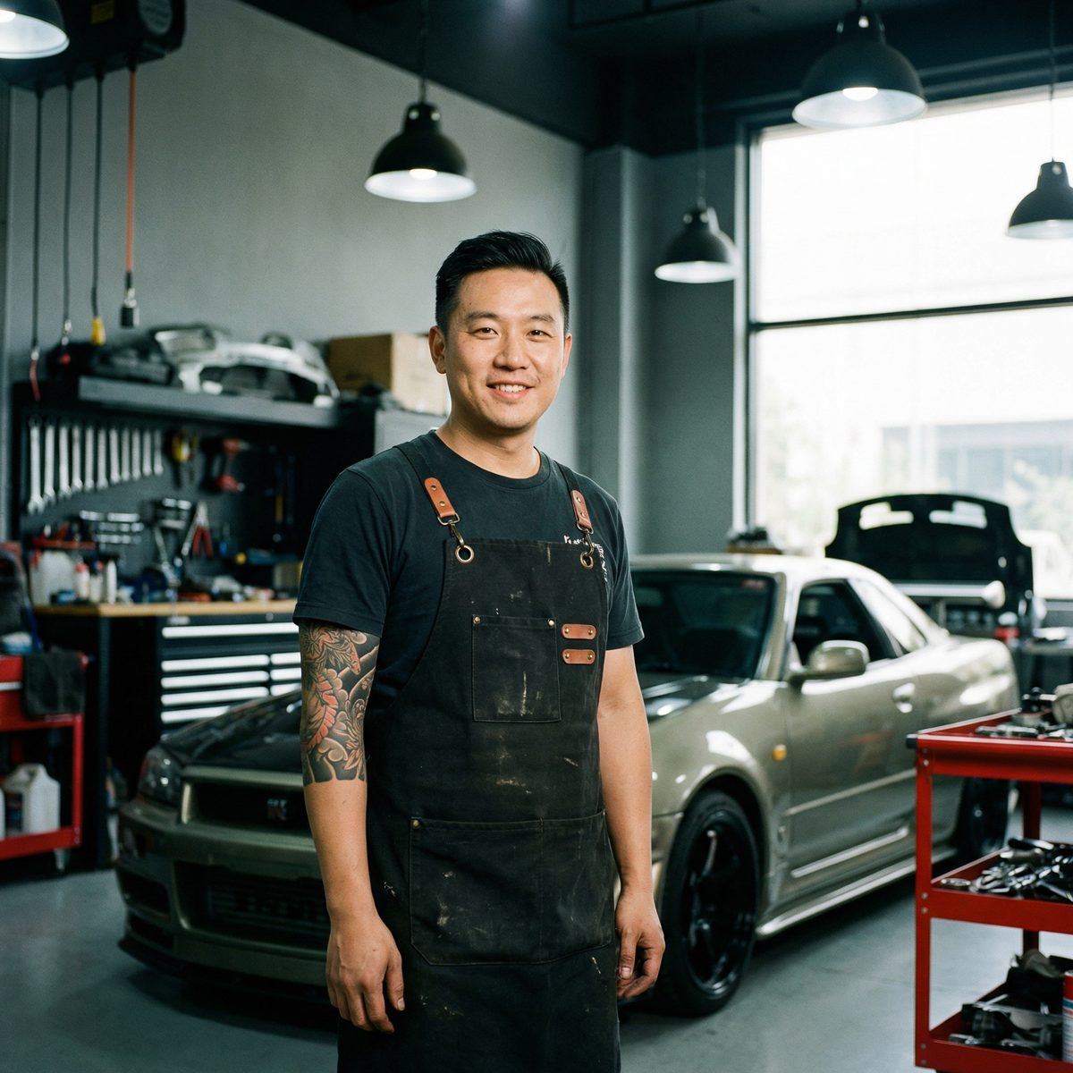 国产自拍改装技师